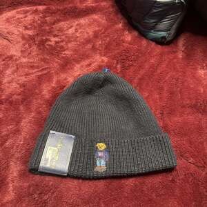 Polo Ralph Lauren Navy Blue Polo Bear Flag Beanie Hat
